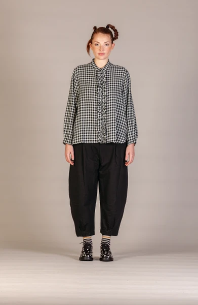 Mama B  AMELIA S SHIRT- Nero Check