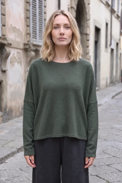Neirami Soft Basic Jumper - Forest