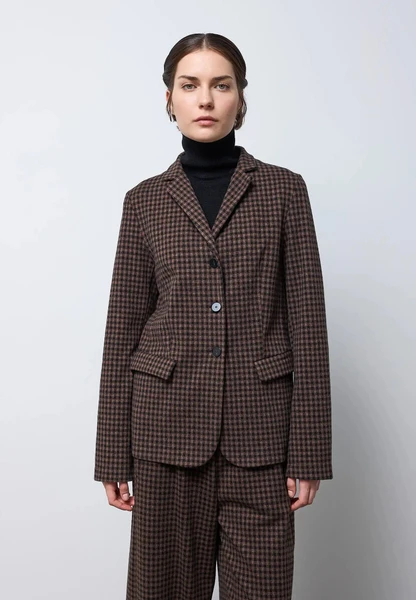 Neirami Black & Chocolate Check Jacket