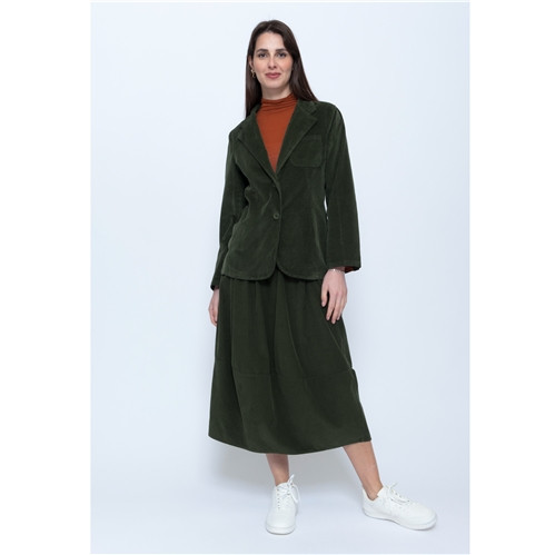 Blueberry Italia Cord Blazer - Moss
