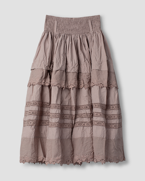 Ewa i Walla Fanny Lace Skirt - Grey/Mauve