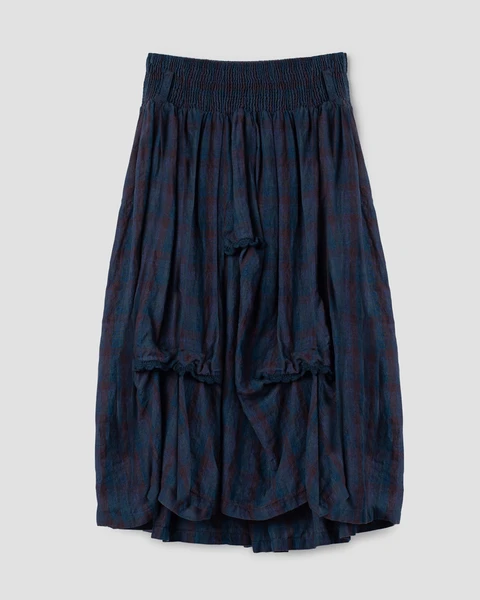 Ewa i Walla Ingbritte Checked Skirt - Blue/Purple