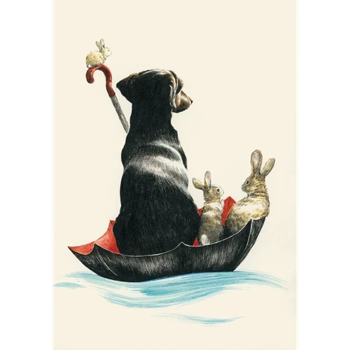 Roger La Borde Mondoodle All at Sea Petite Card