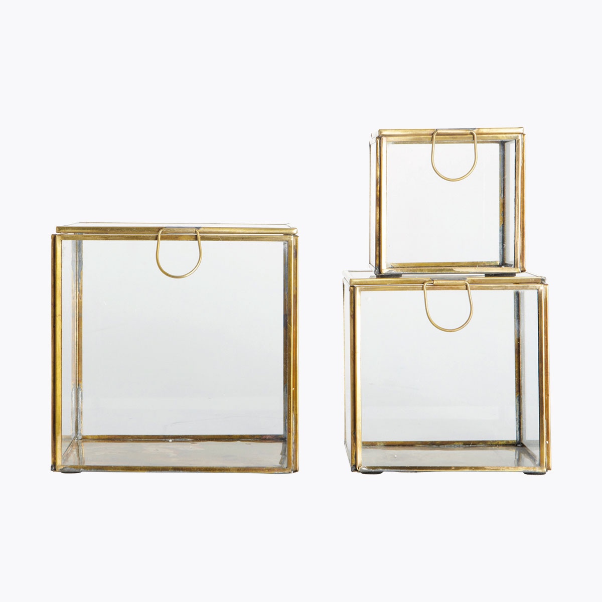 House Doctor Brass Storage Boxes