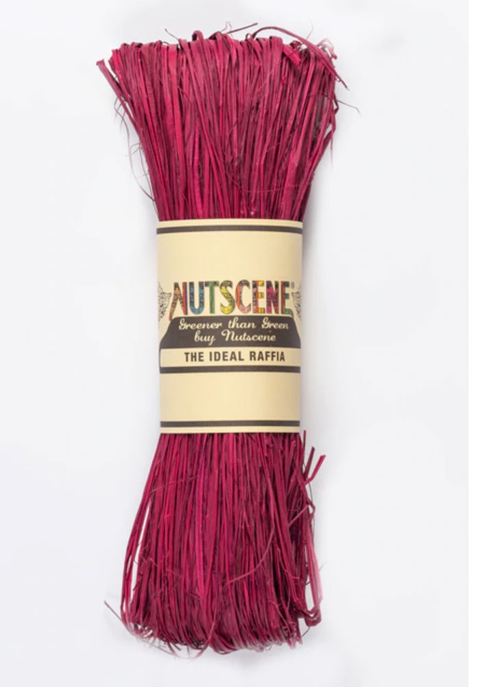 Nutscene Raffia - Various Colours - Beetroot