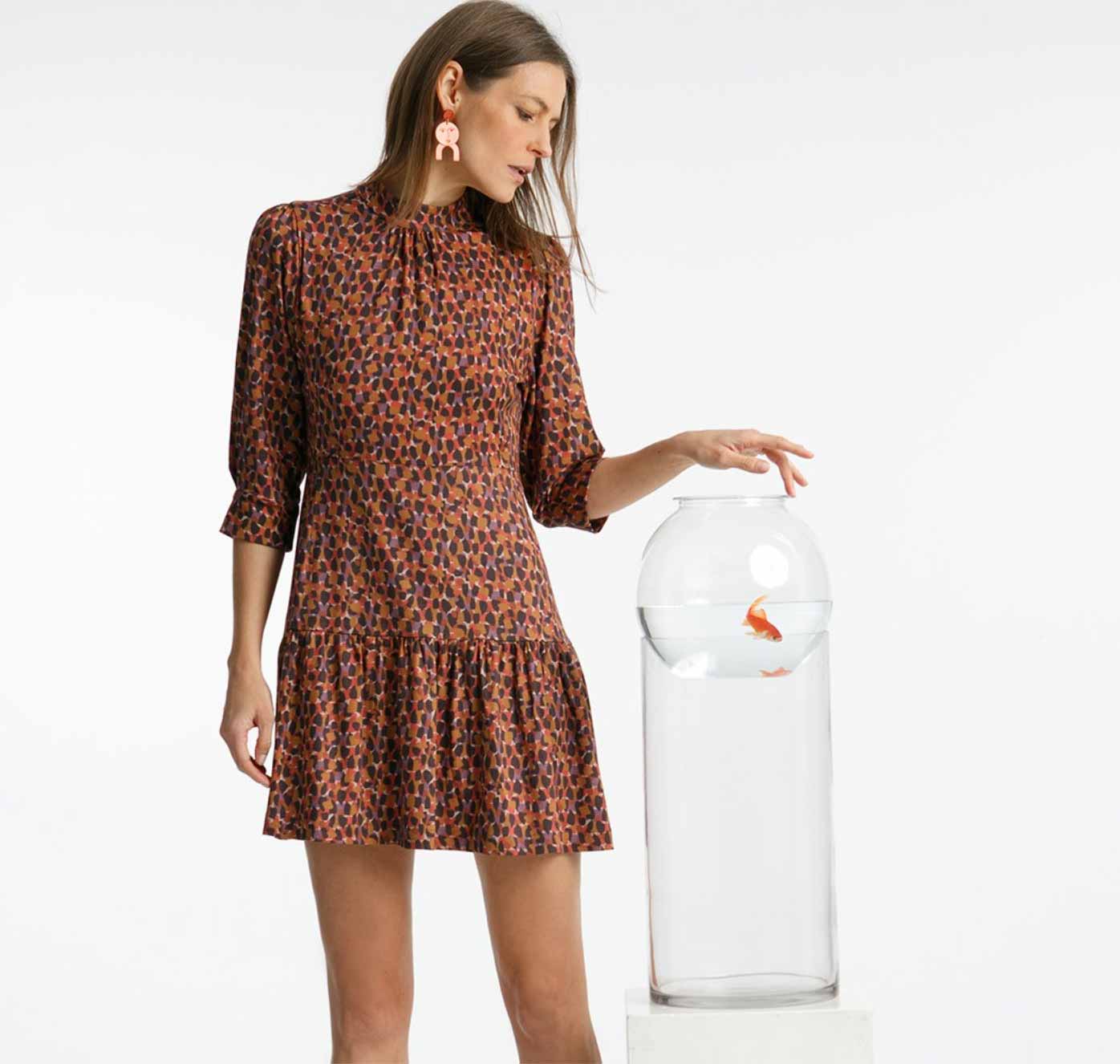 Indi & Cold Viscose Stretch Dress