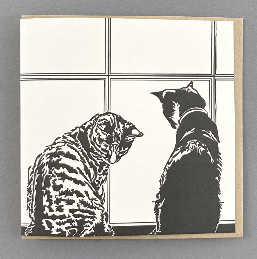 Penguin Ink Window Time Card