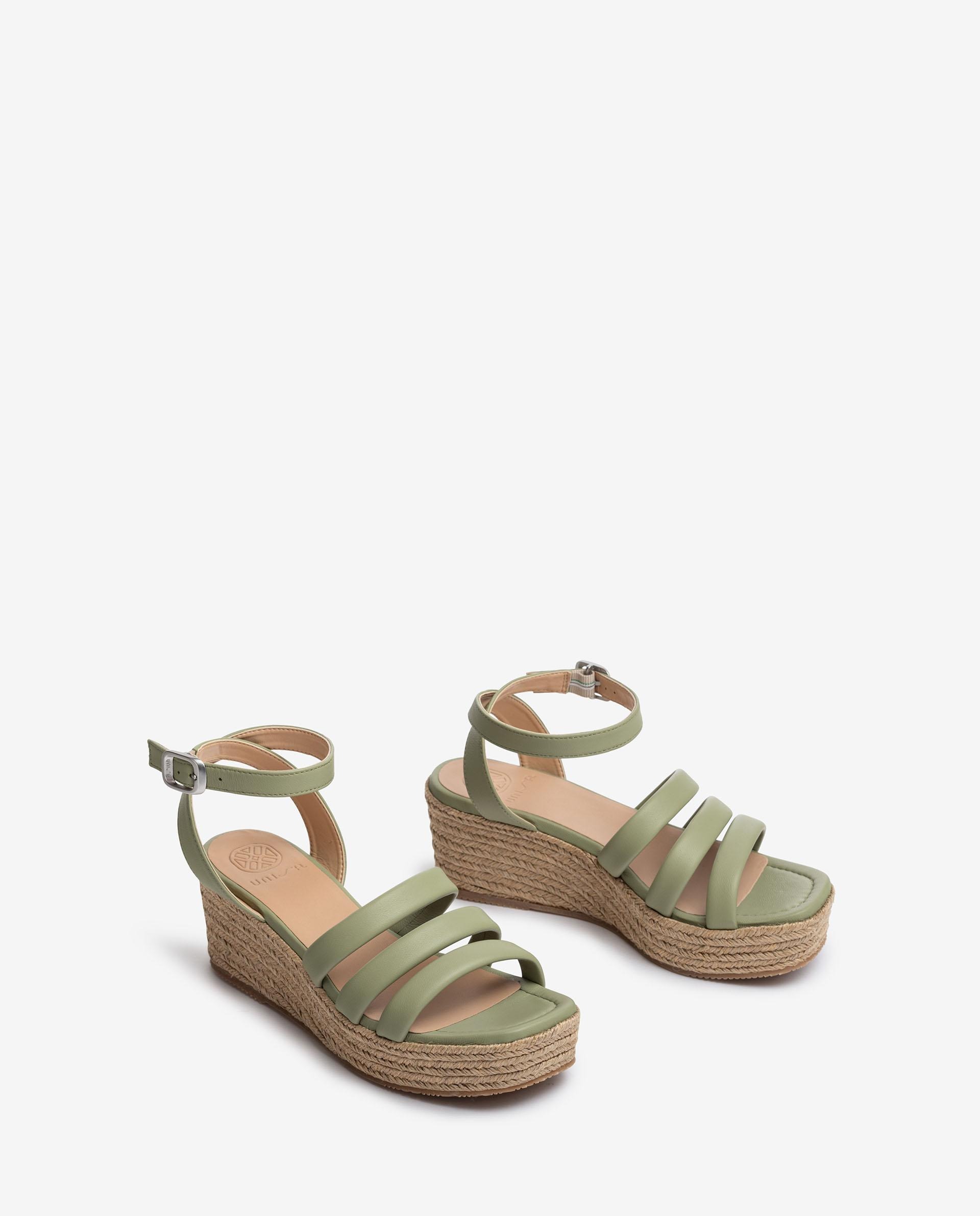 Olive sales wedge sandals