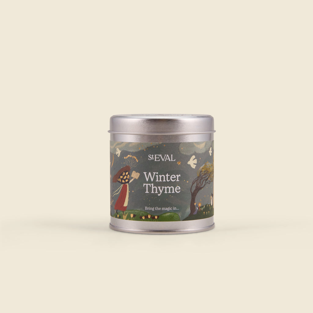 St Eval Winter Thyme Christmas Candle Tin