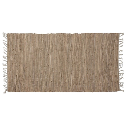 Bahne Cotton Rug With Fringes - Natural