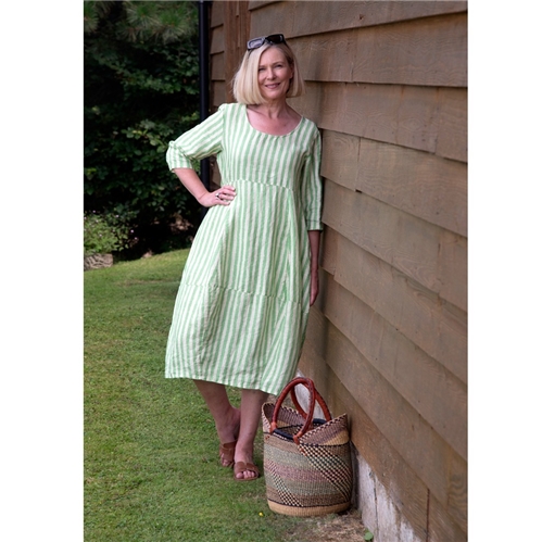 Thing Linen Dress - Apple Stripe
