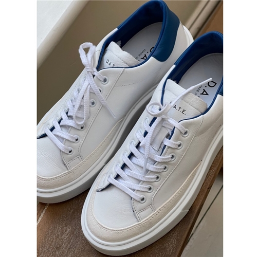 D.A.T.E Sfere Stripe White-Blue Sneaker