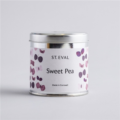 St Eval Sweet Pea Candle Tin