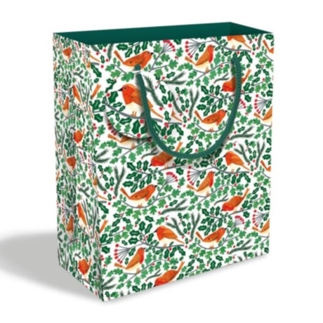 M&G Robin & Holly Large Gift Bag