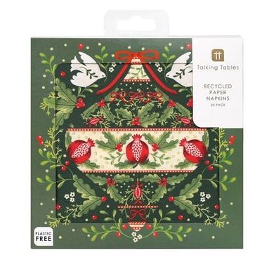 Talking Tables Christmas Pudding Napkins