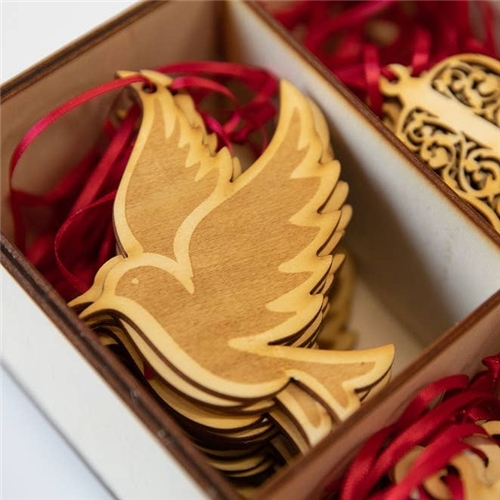 Dove Wood Decoration -