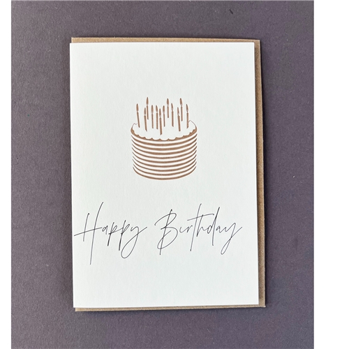 Penguin Ink Birthday Candles Card