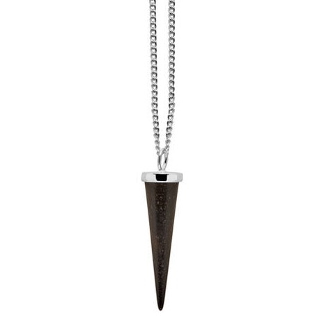 Branch Rosewood & silverRound Spike Pendant - 20cm