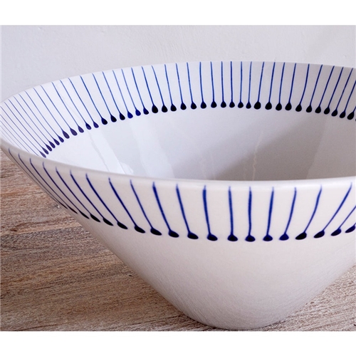 Nkuku Iba Serving Bowl - Indigo