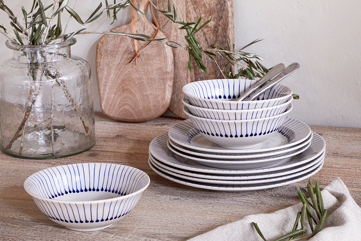 Nkuku Iba Dinner Plate - Indigo