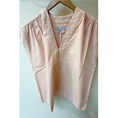 European Culture Peach Cotton Top