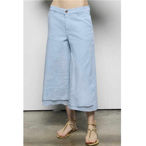 European Culture Light Blue Ladies Pants