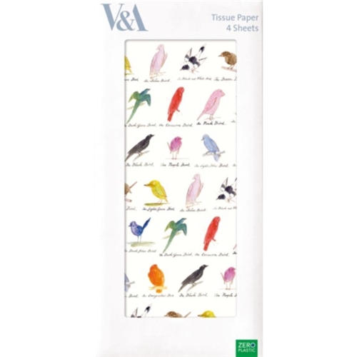 M&G V & A Edward Lear Birds Tissue Paper