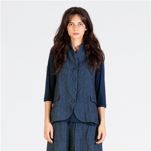 Mama B Kimchi A Gilet - Blue