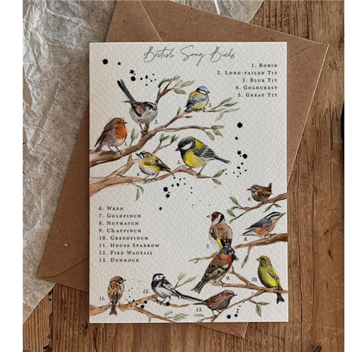 Brooke Marie British Song Birds Card