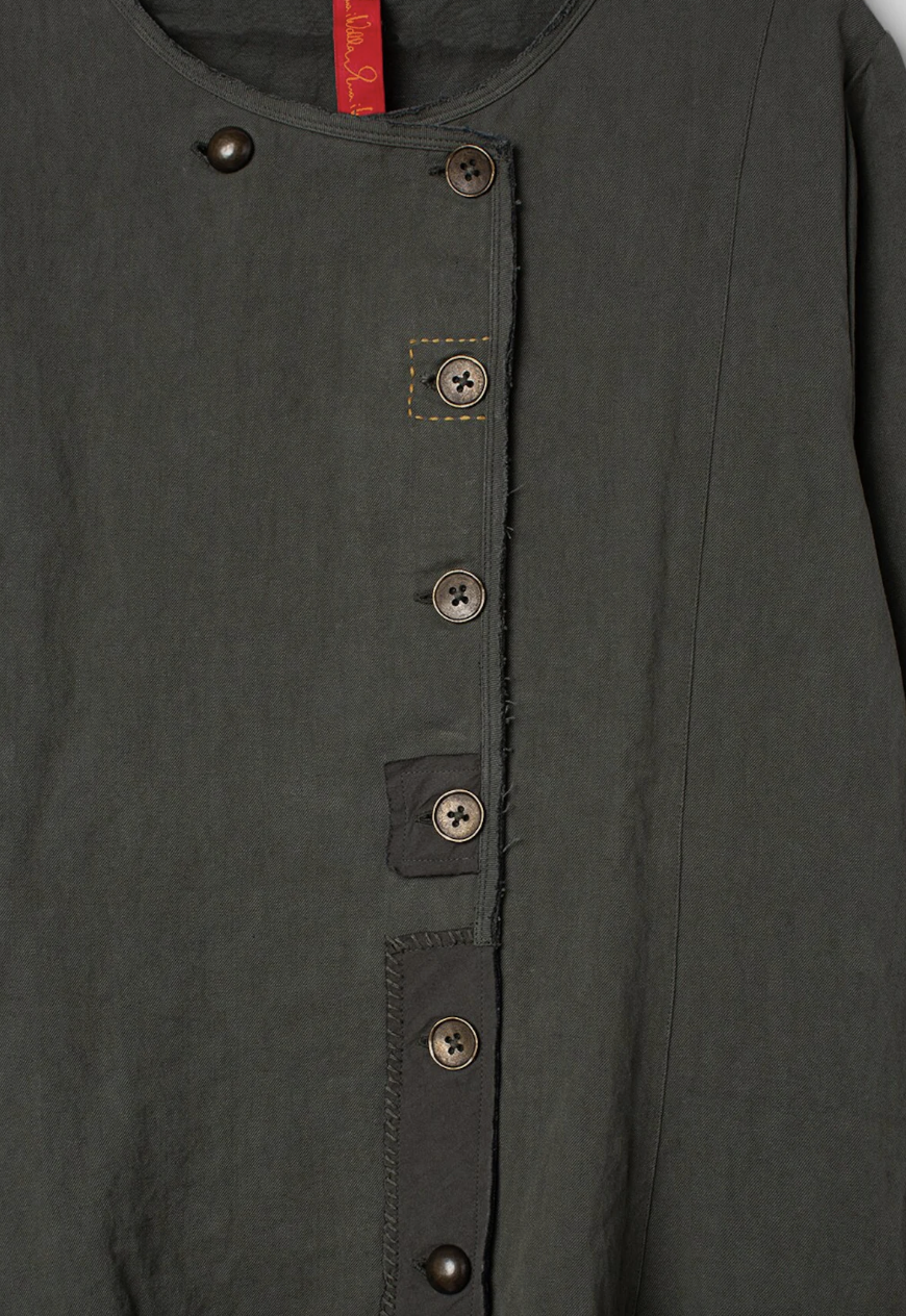 Ewa I Walla Embla Coat - Forest Green