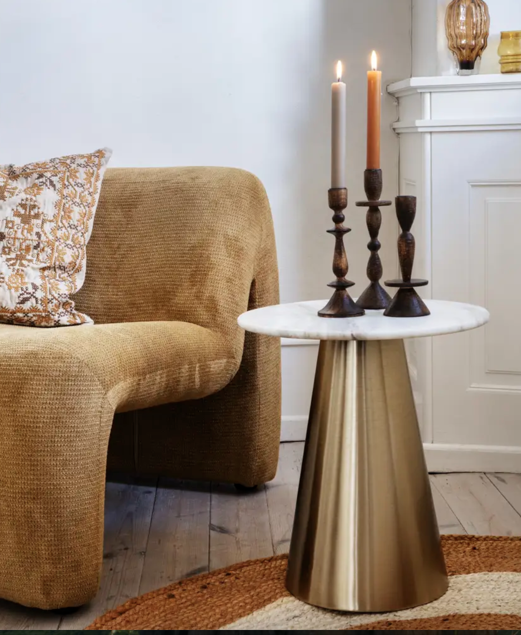 Madam Stoltz - Wooden Candle Holder