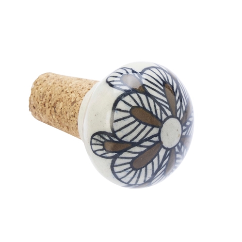 Madam Stoltz - Hand painted Stoneware Bottle Stopper