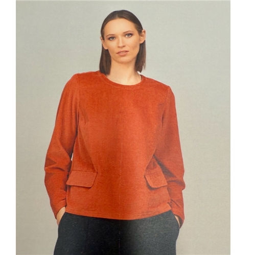 GR Nature Anka 3 Thalia Blouse - Terracotta