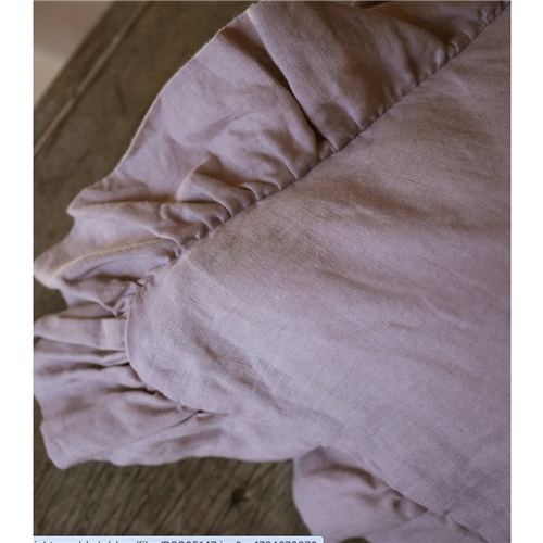 The Interiors Yard The Brighton Pavillion Chalk Pink Washed Linen Cushion - 40 x 40 cm