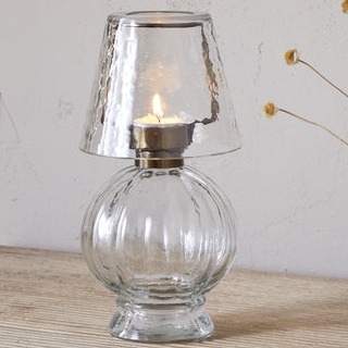 Nkuku - Adesola Glass Tealight Holder - Clear