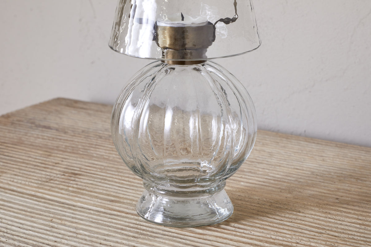 Nkuku - Adesola Glass Tealight Holder - Clear