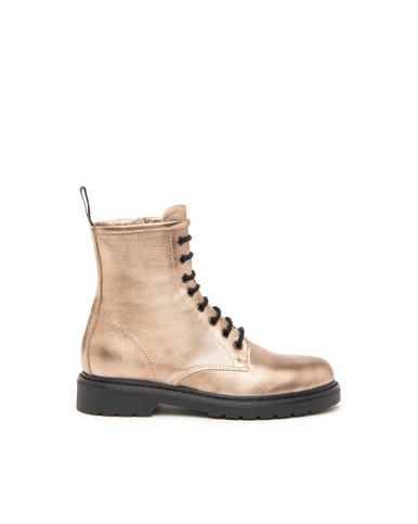 NeroGiardini Combat Black Boot with Side Buckle
