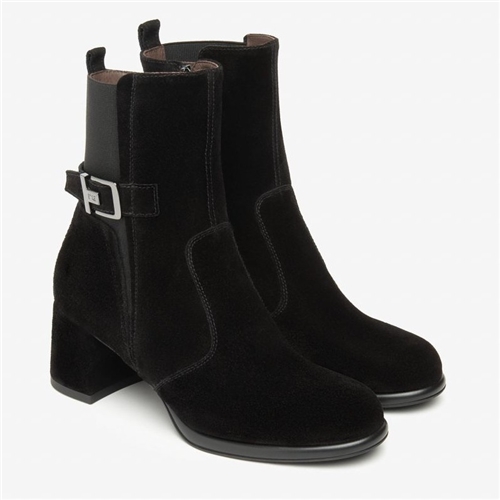 NeroGiardini Brown Suede & Fabric Ankle Boot