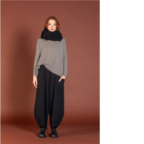 Mama B Pace SU Plain Trousers - Nero