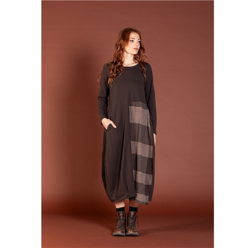 Mama B Mia Dress S Tsant Check - Rinde (Fawn)