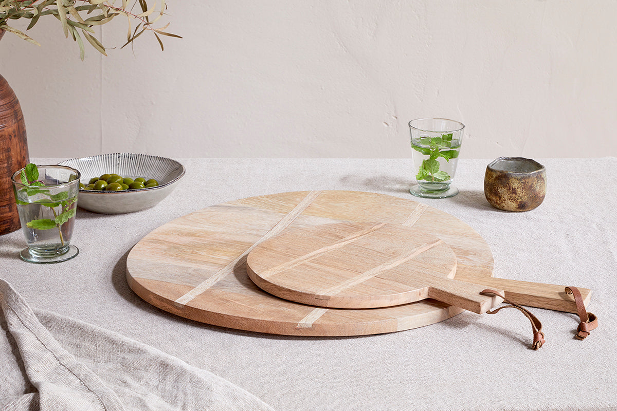 Nkuku - Pilja Pannelled Pizza Board - Various Sizes