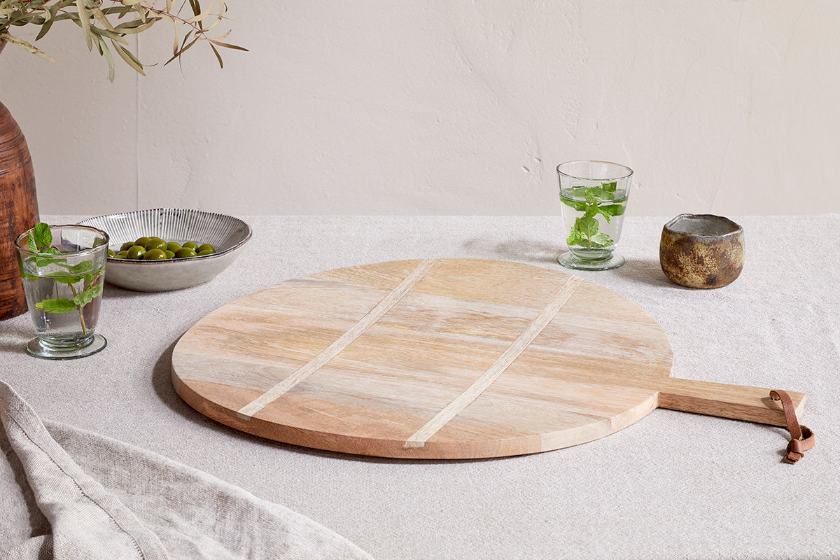 Nkuku - Pilja Pannelled Pizza Board - Various Sizes