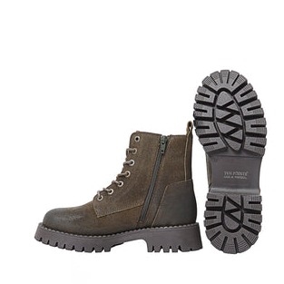 Ten Points Penny Lace Up Boots - Olive