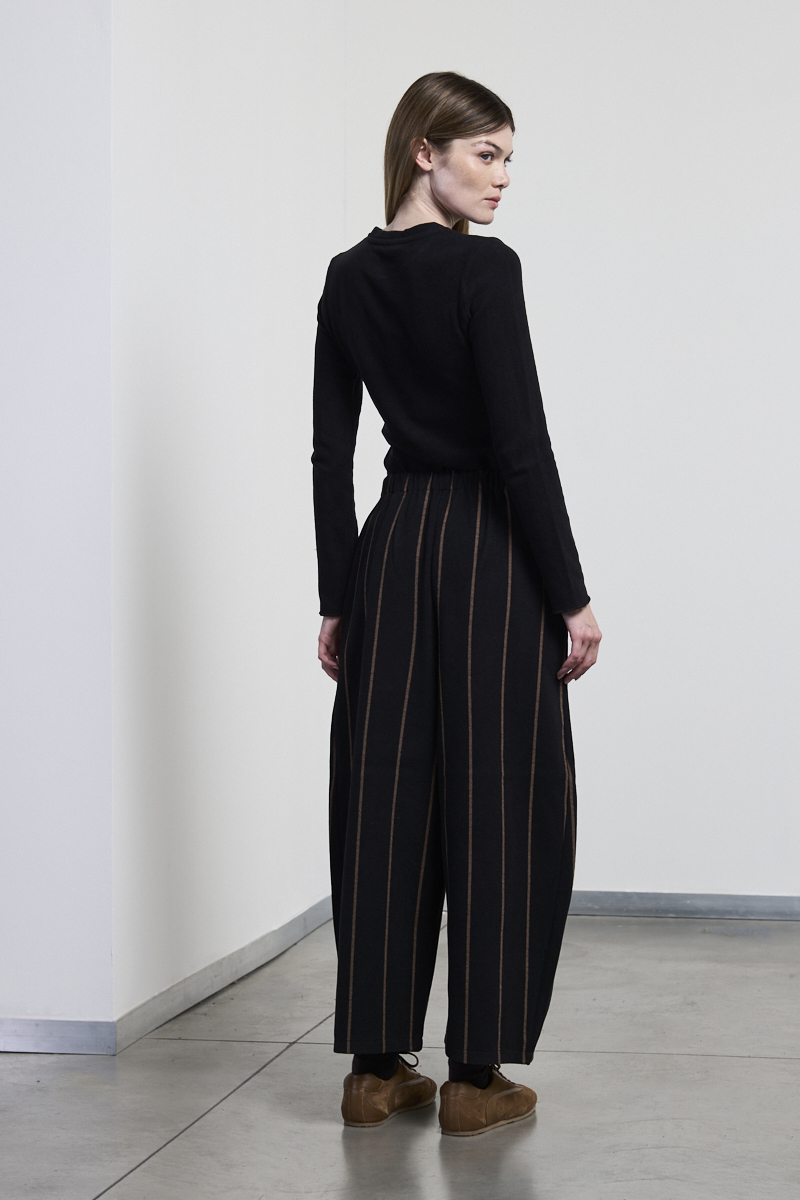 Neirami Easy Trousers - Black/Caramel