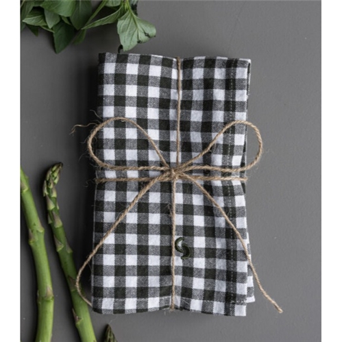 Storefactory Rutan Green Gingham Napkins - Set of Two