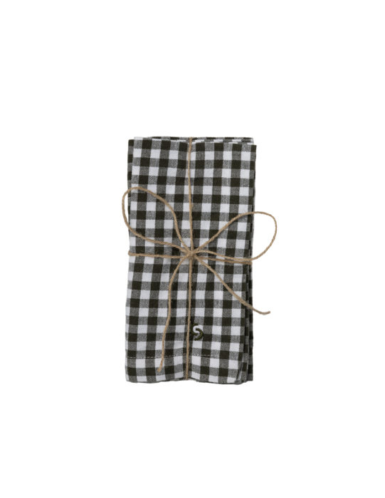 Storefactory Rutan Green Gingham Napkins - Set of Two