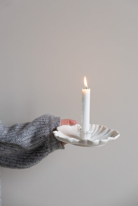 Storefactory Botanic Large White Candle Holder