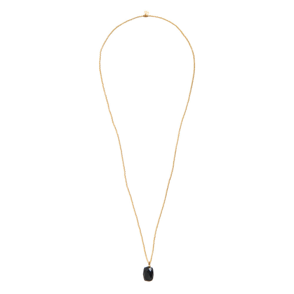 A Beautiful Story - Calm Onyx Gold Necklace