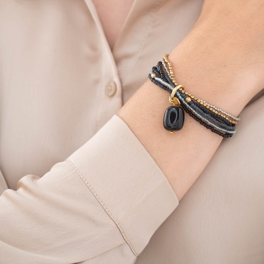A Beautiful Story -Nirmala Black Onyx Bracelets