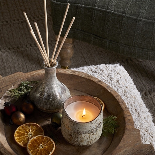 Nkuku Mandarin & Clove Glass Candle